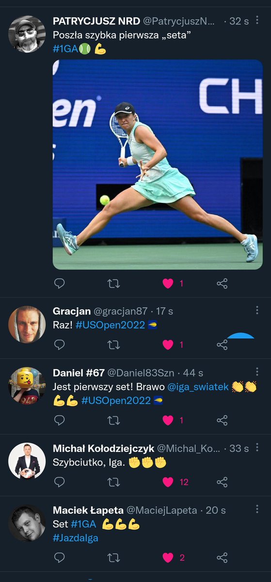 AdePayor04's tweet photo. Sobota... Wieczór... A ludzie jakieś paletki oglądajo 🙈 😁 dajcie spokój.
Swoją drogą... #GoIga #USOpen2022 🎾 https://t.co/nXwHUchPrA
