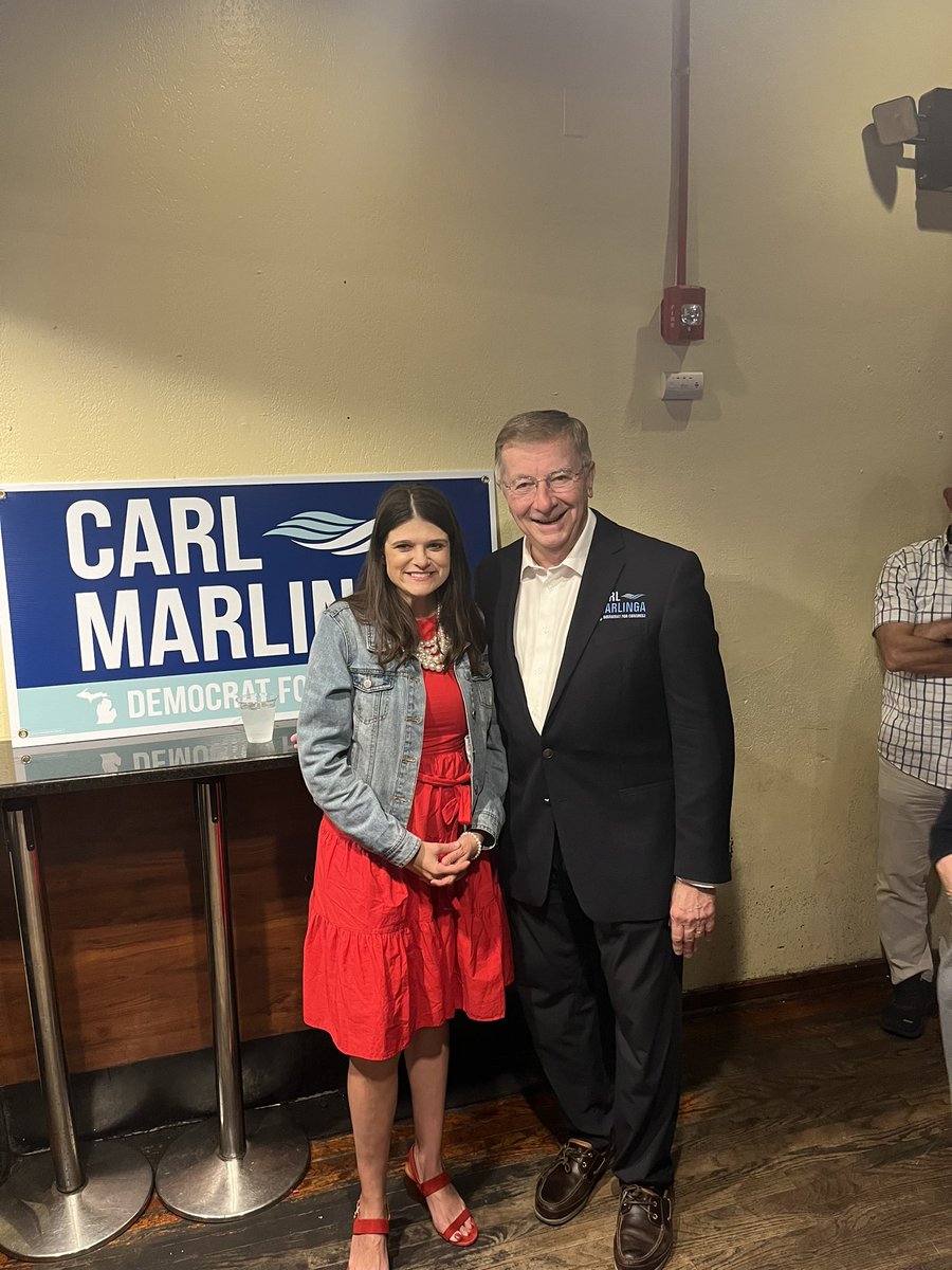 HaleyforMI's tweet photo. This morning I was excited to be with Carl Marlinga, the next Congressman from Michigan’s 10th district! Carl is substantive, kind, and pro-choice. Let’s hold the house, let’s send Carl to Congress. #WeAreDoingThis https://t.co/wfnVQpWuRu