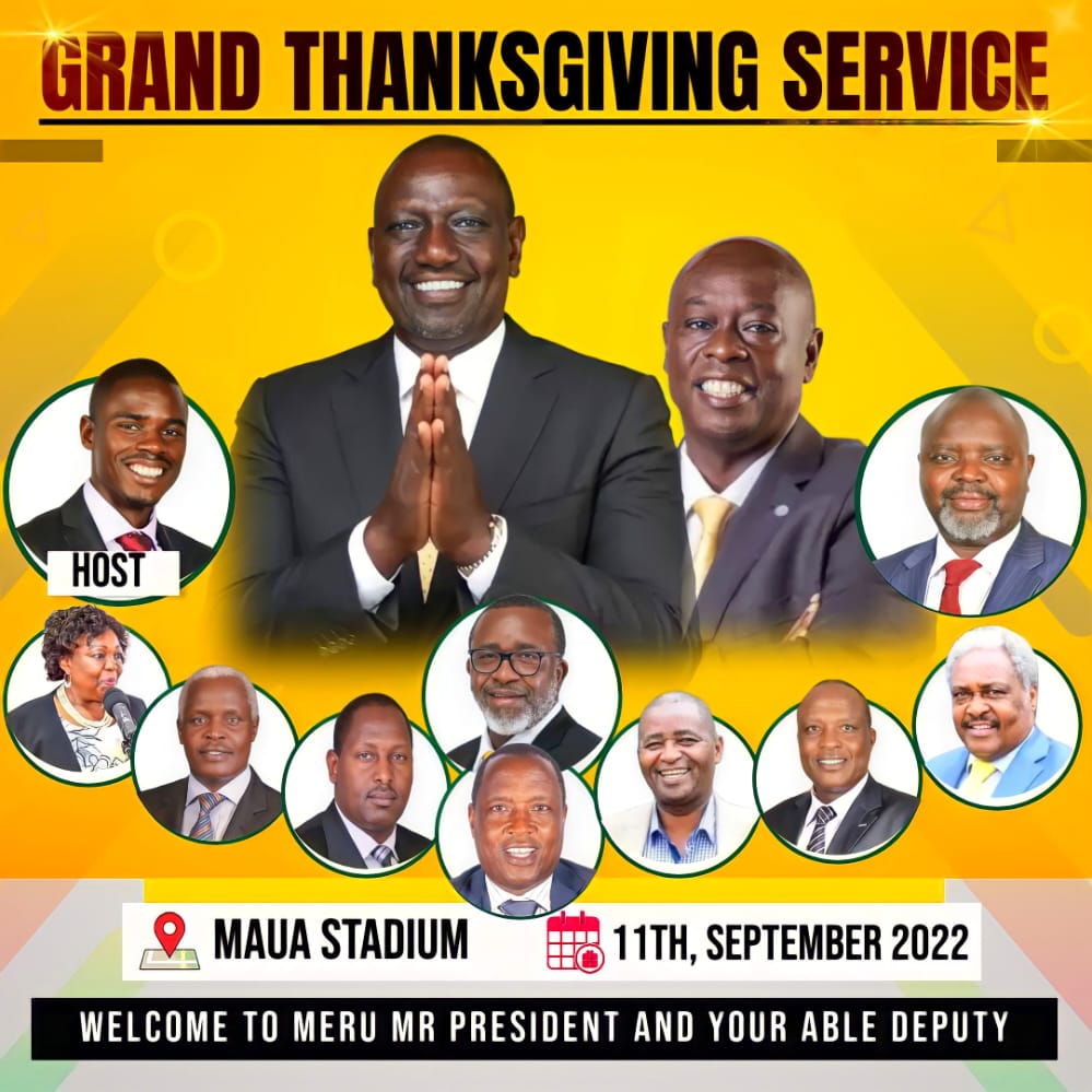 NjokiWaMathira's tweet image. Tomorrow all roads leads to Meru kusema Asante by president and deputy president Rigathi