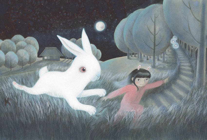 Happy Moon Festival!
Detail from my picture book 'Luna and the Moon Rabbit' (Salariya/Scribblers 2018)
#MoonFestival #お月見 #kidlitart #childrensbookillustration