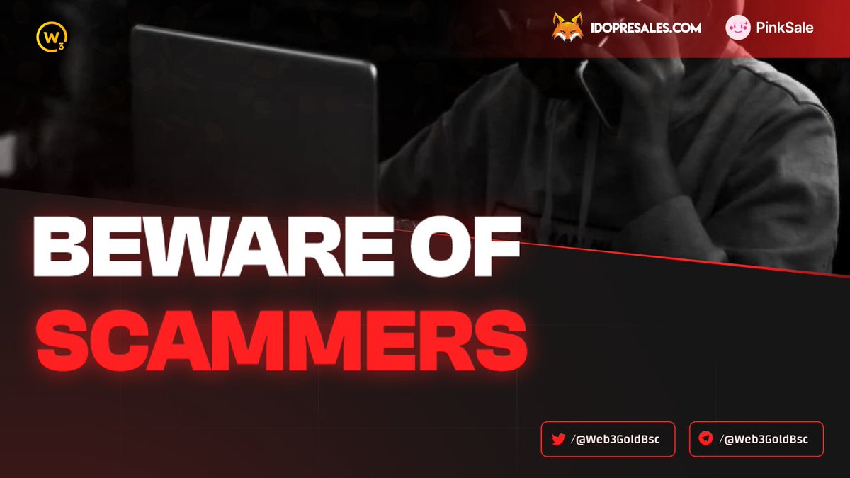 Our big advertisement for the project is about to start, so we warn you against possible forms of fraud in advance! 🚨

Be smart and always check everything multiple times! Don't be fooled! ‼️