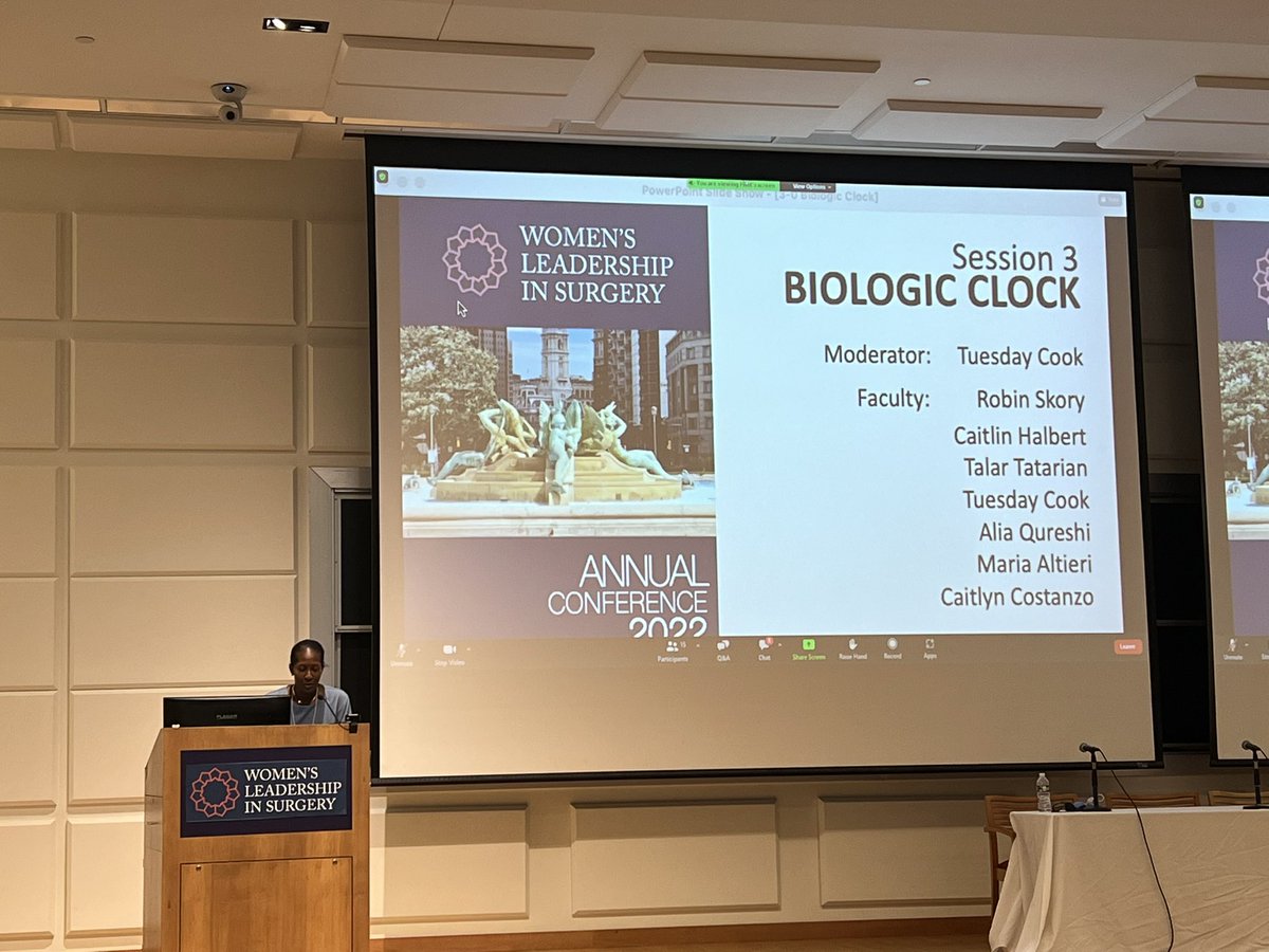 SMJohnsonMD's tweet photo. Riveting and important session on the #biologicclock as surgeons. Powerful stories #brave #surgeonleaders #iamasurgeon #ivf #adoption #SingleMoms #surgery #childfree @TuesdayCookMD @TatarianMD @DrHalbertDO @AliaQureshiMD @altierim1 https://t.co/sVoAZbSOEV