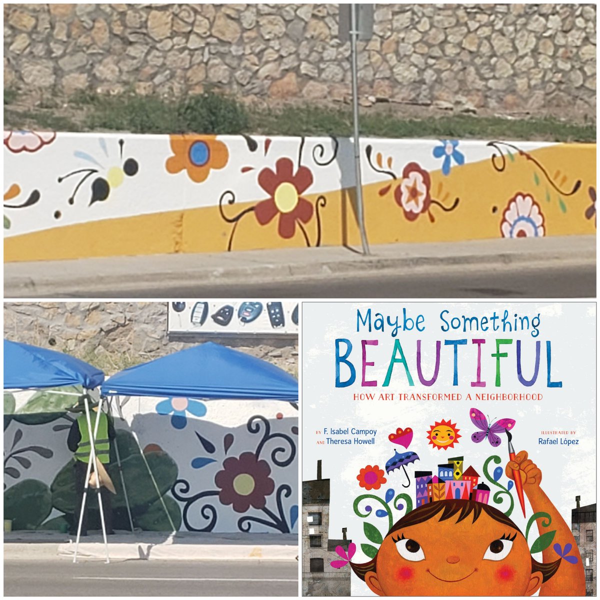 DRico_CTES's tweet image. Saw something beautiful today! Spotted this mural going up very reminiscent of the artwork in our book of the month!
#arttransforms
#CTEAlwaysonPoint #SISD_READS