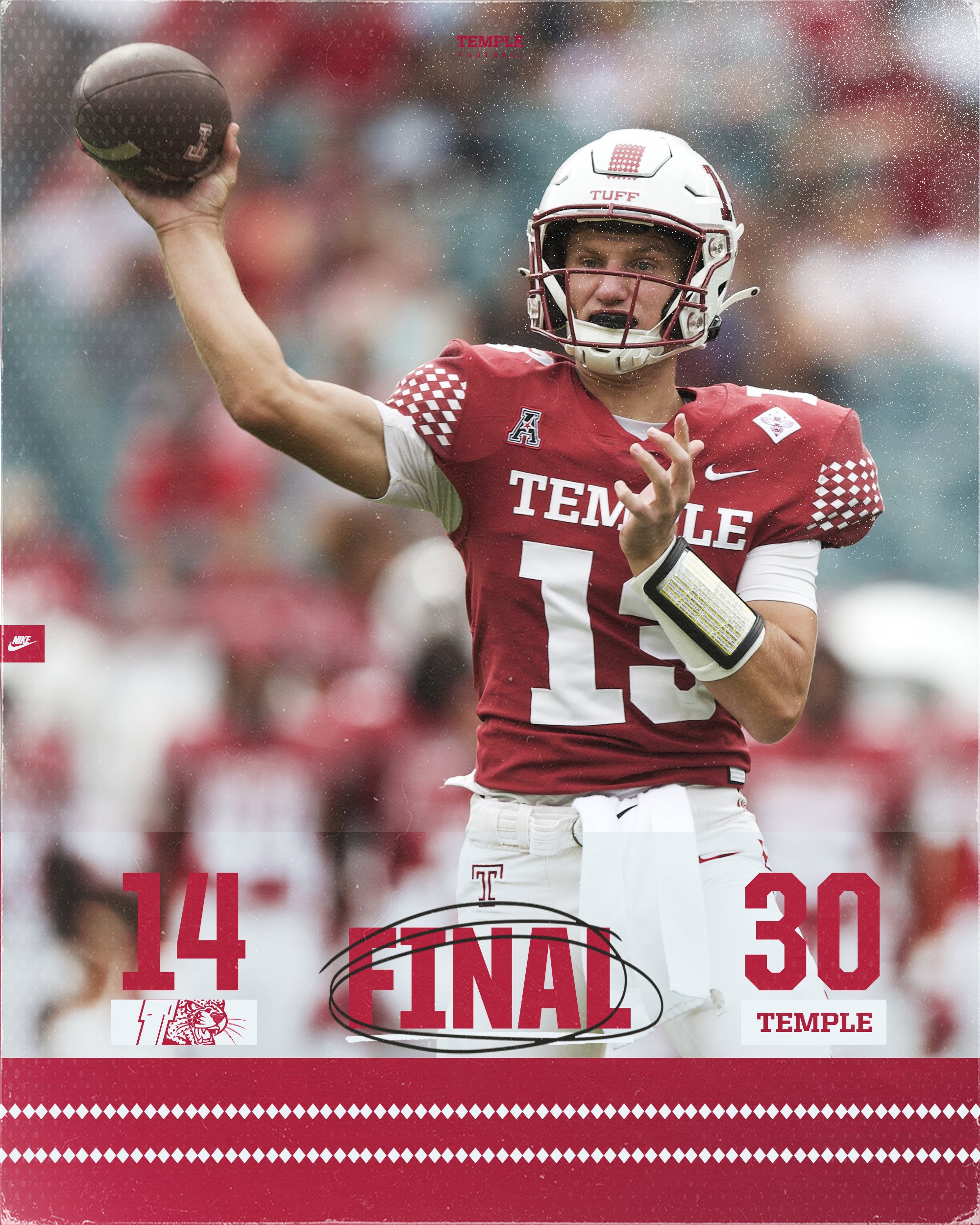 Temple football score discount
