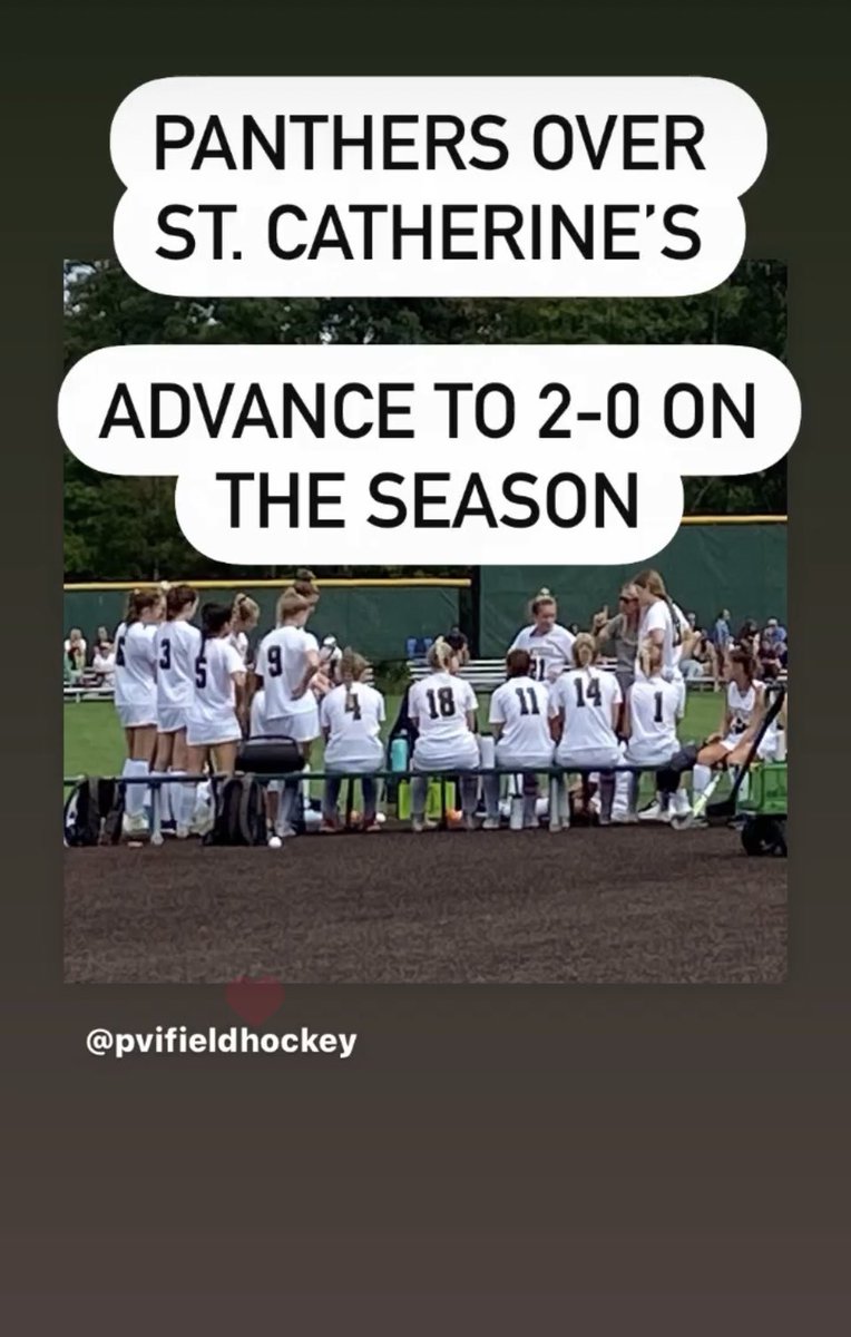 PVI Field Hockey (@pvifieldhockey) on Twitter photo <a href="/PVIFieldHockey/">PVI Field Hockey</a> move to 2-0 on the season with the win this morning.
Great game <a href="/StCatherinesRVA/">St. Catherine's School</a> - fantastic team with great leadership!
<a href="/WCACSports/">Washington Catholic Athletic Conference</a> league play opens next week.
#HailPVI
#FockeyAtTheScotty
@pvisports
<a href="/PaulVICatholic/">St. Paul VI Catholic High School</a> <a href="/PVIFieldHockey/">PVI Field Hockey</a> move to 2-0 on the season with the win this morning.
Great game <a href="/StCatherinesRVA/">St. Catherine's School</a> - fantastic team with great leadership!
<a href="/WCACSports/">Washington Catholic Athletic Conference</a> league play opens next week.
#HailPVI
#FockeyAtTheScotty
@pvisports
<a href="/PaulVICatholic/">St. Paul VI Catholic High School</a>