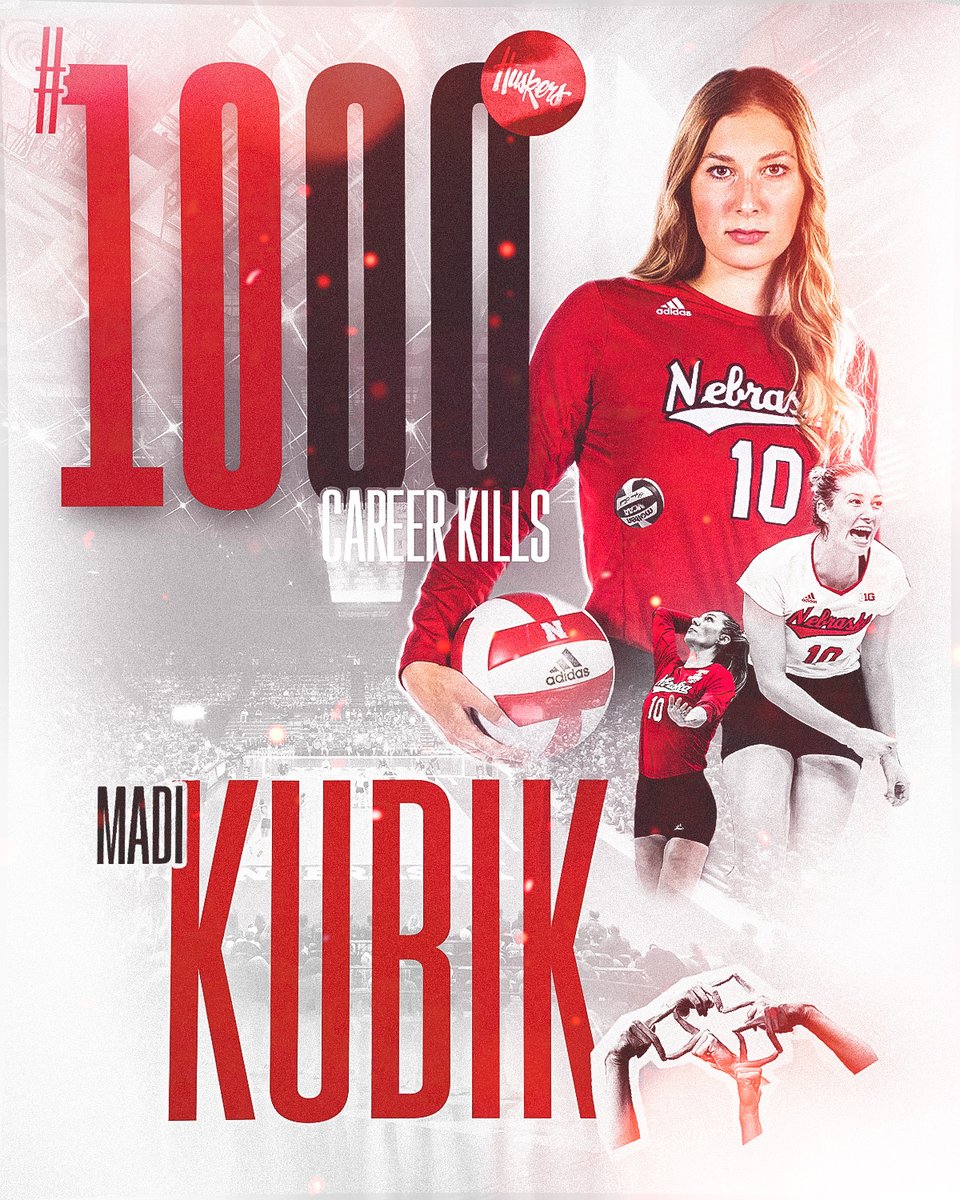 1K-BOOM.💥
With her fourth kill of the night to end the 2nd set, <a href="/MadiKubik/">Madi Kubik Banks</a> has amassed 1️⃣,0️⃣0️⃣0️⃣ career kills!🤩

#GBR