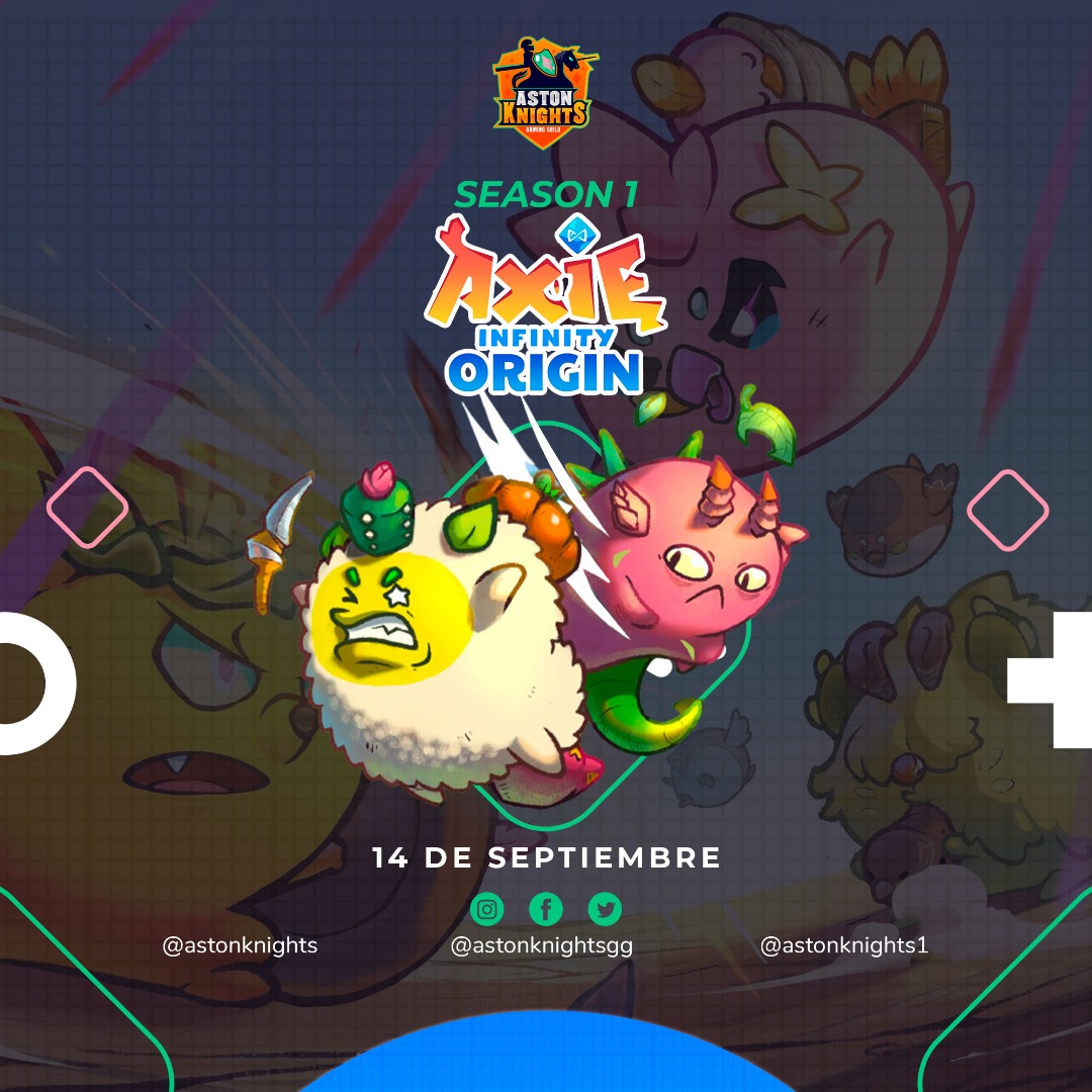<a href="/AxieInfinity_ES/">Axie Infinity en Español</a> anunció la  llegada de la season 1 con premios desorbitantes para aquellos que logren dominar el leaderboard. Fue anunciada para comenzar el 14 de septiembre con 112000 AXS de recompensa.
Más ifnromación aquí 👇
x.com/AxieInfinity/s…