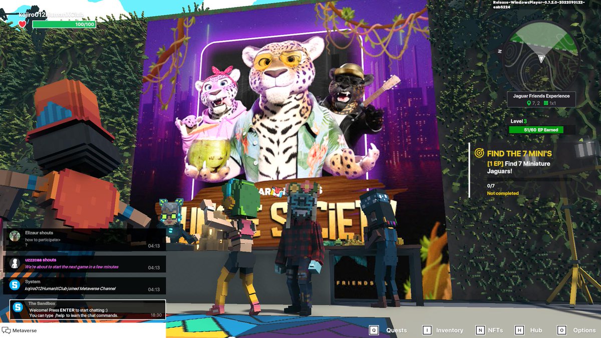 chawakit10's tweet photo. I just finished my quest on @jagfriends_nft experience on the #sandboxalphaS3 for a chance to win a Season 3 Alpha Pass! Here I am in Legendaries Room, check out my screenshot!

#jaguarfriends https://t.co/xcME4A3Ruq