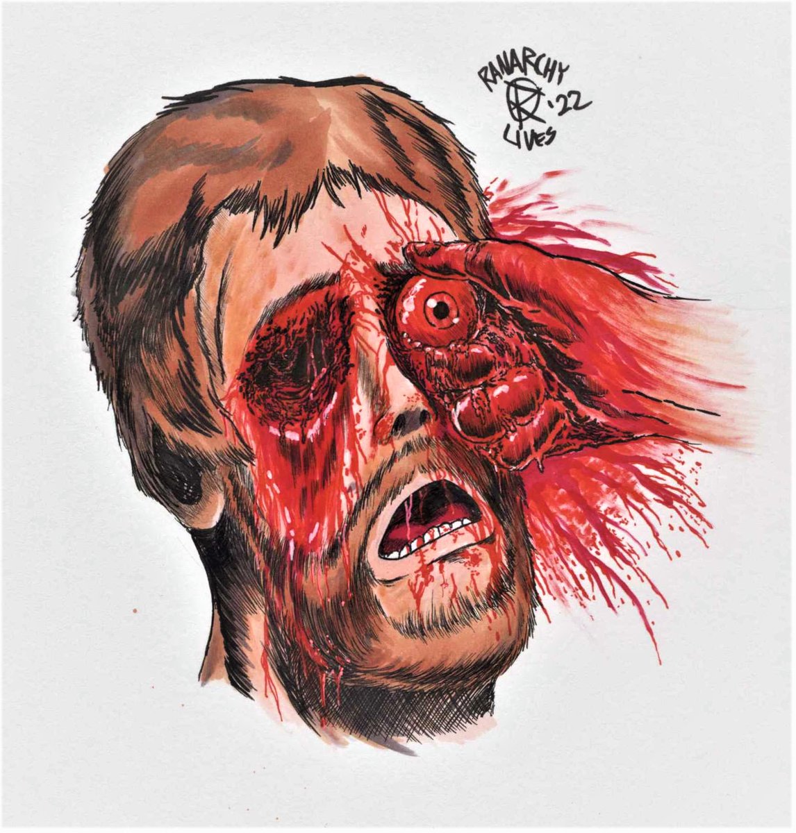 DeathSawComics's tweet photo. "Eye Gouge"
The famous "pearl diving" scene from Dr. Butcher MD/Zombi Holocaust
#traditionalart #gore #drbutchermd #zombieholocaust #zombiemovies #80shorror #italianhorror #copicmarkers #copicpens https://t.co/GkbzIc67ul