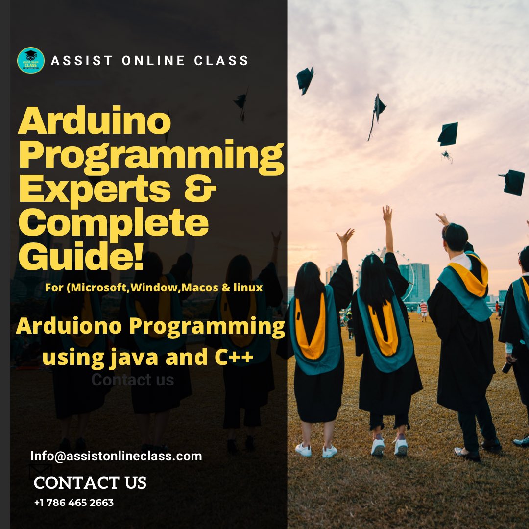 class_assist's tweet image. We offer best professional Arduino programmers to help you with your Arduino assignment or project.
Visit assistonlineclass.com for further assistance or contact us at +1 786 465 2663
#arduinoproject #arduinoprogram #arduinoprogramming #arduinotest