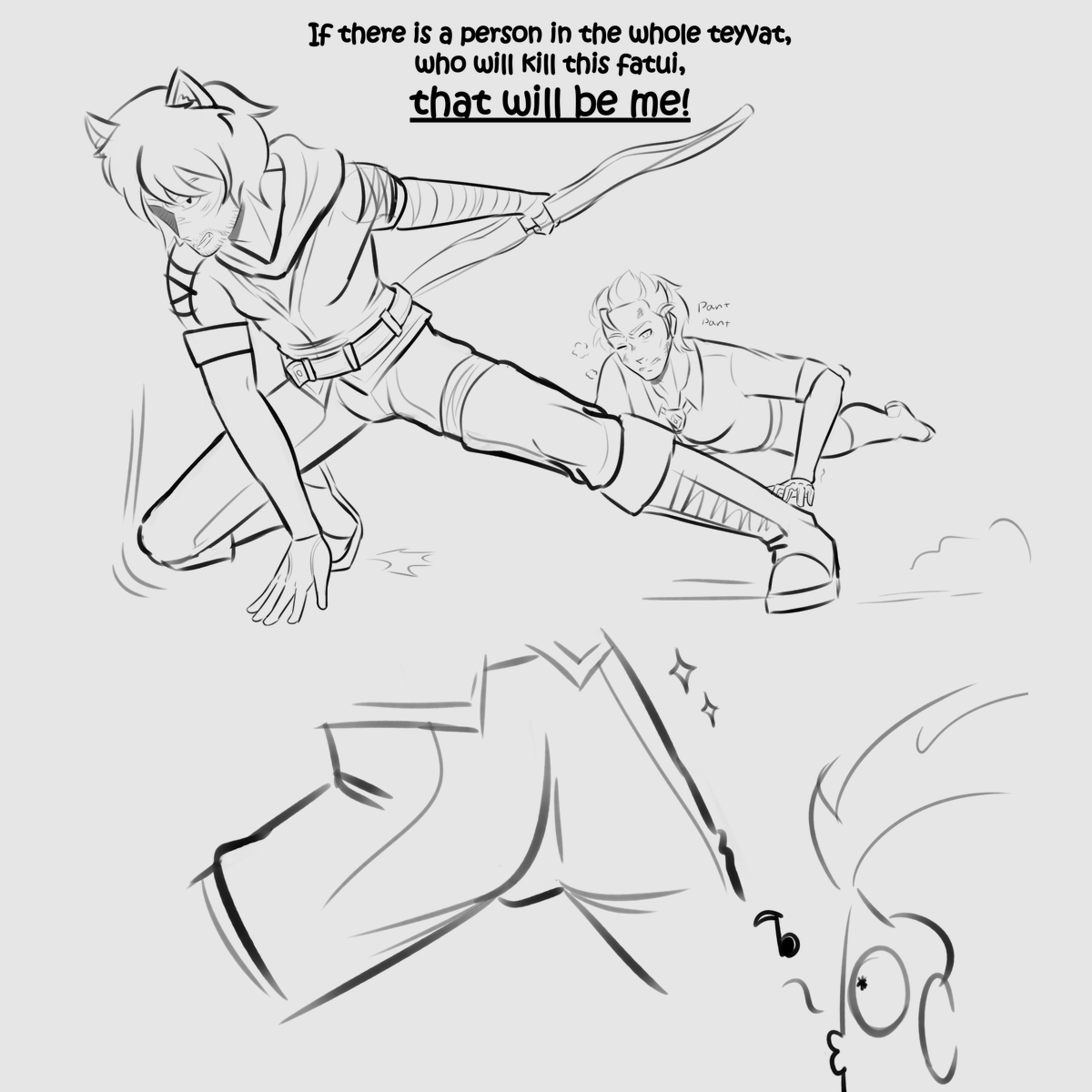 GeneralScara's tweet image. #MetaRunner #AU #MetaImpact #Lucks #Masa #LucksxMasa #sketch #comic