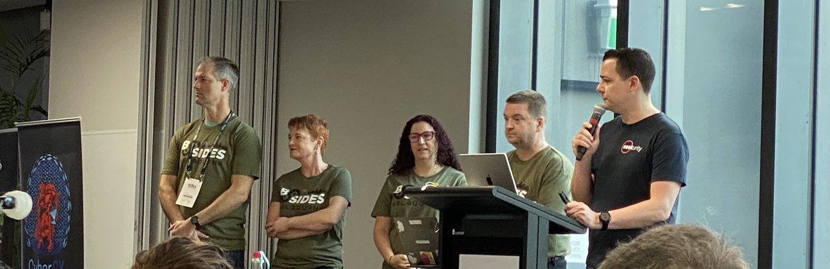 Really enjoyed day 1 of #BSidesMelb2022 yesterday. The organisers should be proud. Great atmosphere, great variety of talks/panels. Good humans. Thank you @pink_tangent @synick @CyRiseKirstin @vaughanshanks Brett for putting on this conference for the community.