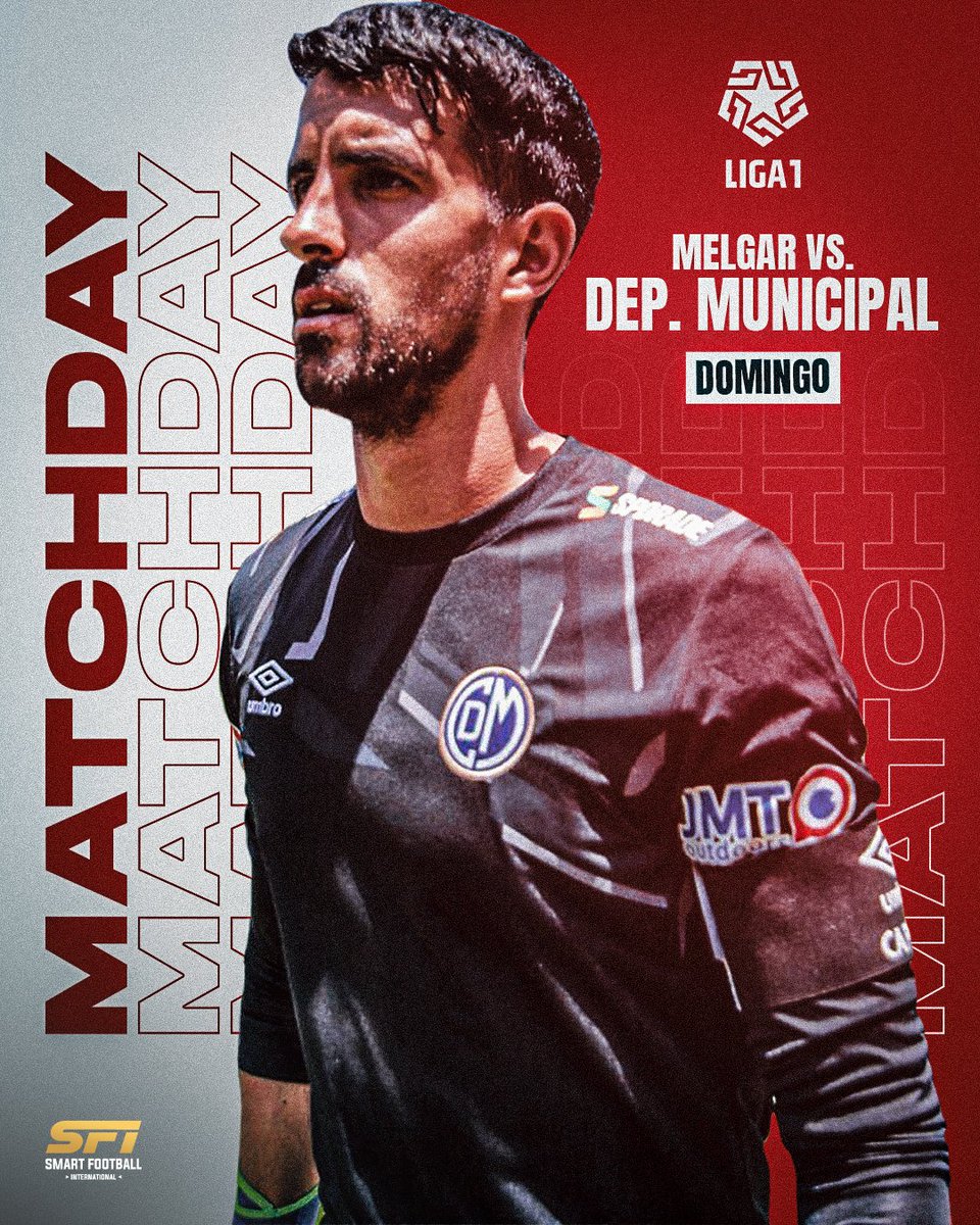 🔥 DOMINGO PICANTE

🧤 <a href="/CCDMunicipal/">Club Centro Deportivo Municipal</a>, con el Capi <a href="/DiegoMelian_1/">Diego Melián</a> a la cabeza, visitará a <a href="/MelgarOficial/">FBC Melgar</a> este domingo por la @Ligafutprof 🏆