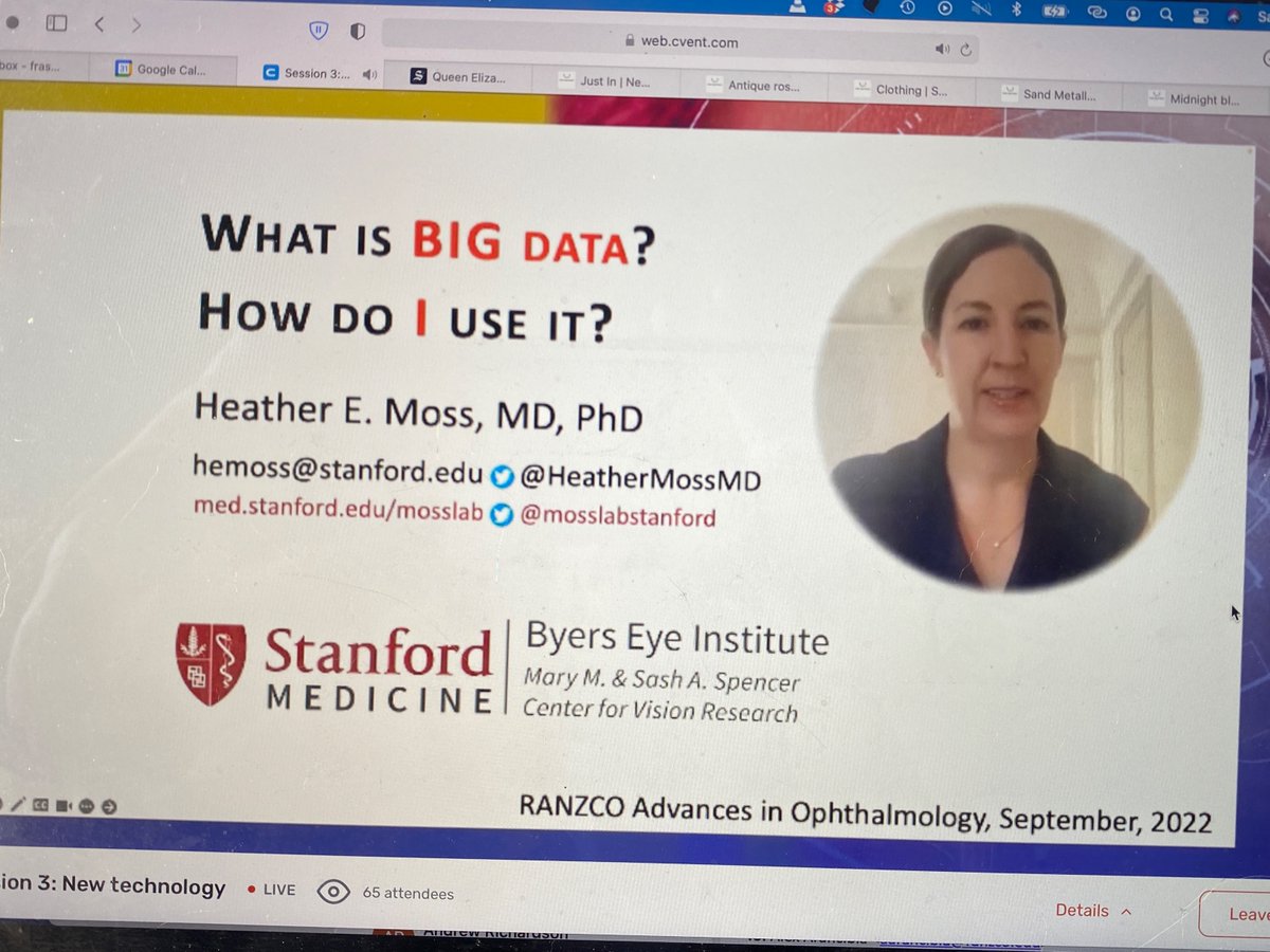While virtual talks are not as fun for the presenter - it's cool to be able to speak on the other side of the world!  Thanks <a href="/clarefraser/">Dr Clare Fraser</a> for including me in the <a href="/RANZCOeyedoctor/">RANZCO</a> Advances in Ophthalmology Event