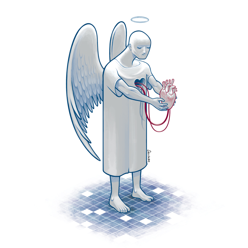 cristosalgado's tweet photo. Organ donation #love #angel #heart #organ #illustration https://t.co/KQm3yj3UL0