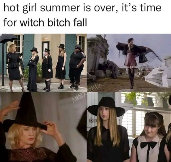 I guess goth girl summer is almost over...