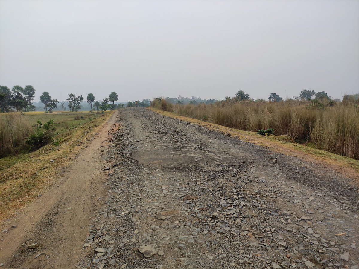 Bikrampanda_'s tweet photo. Dear @DM_Bankura 
I beg to state that the road leading to Salanpur from our village Guniada,has been badly damaged by heavy rain-water and motor vehicles plying on the road. The road is full of holes and sharp stones. https://t.co/vs4uXNzuWe