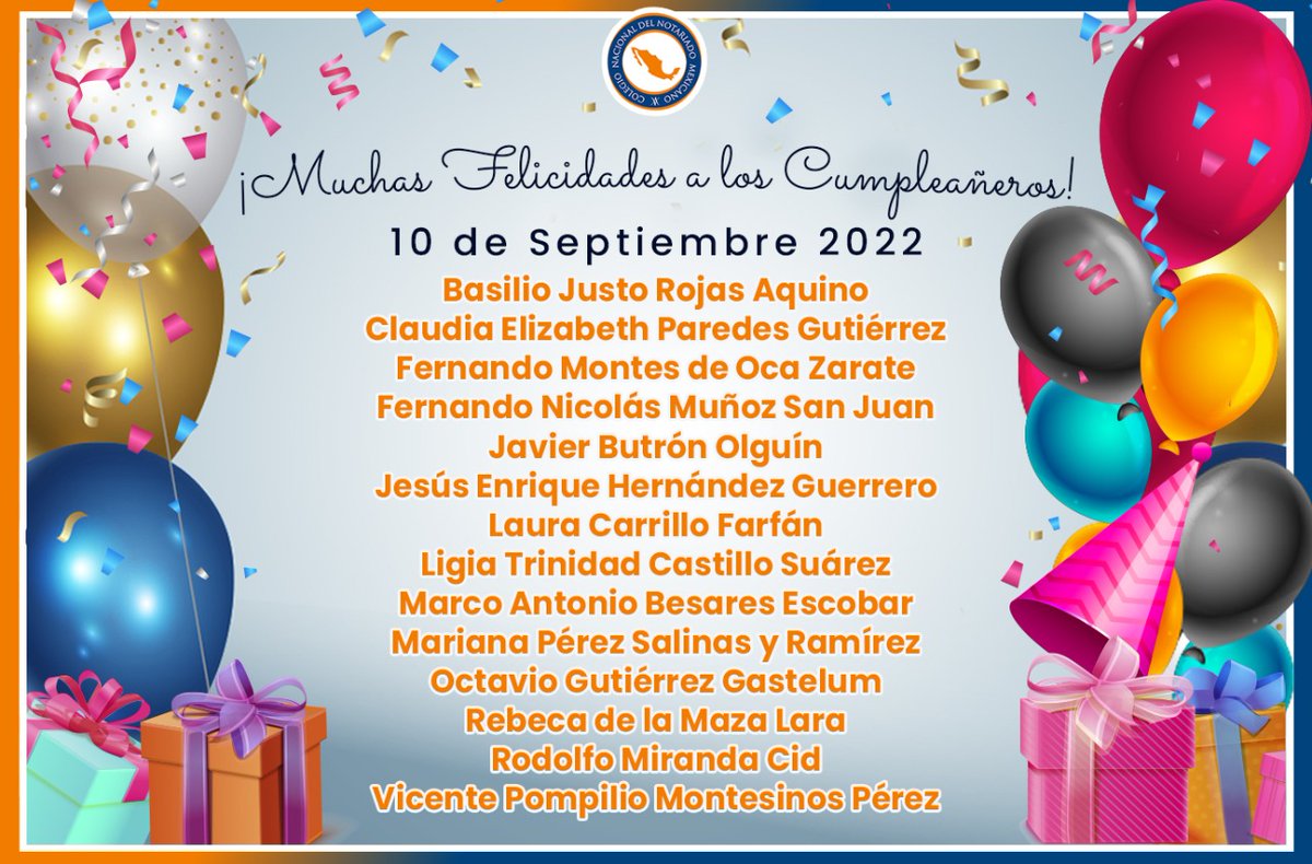 Los Notarios de México celebramos hoy tu felicidad.

#UnNotariadoCercaDeTi
#NotariadoMexicano
#Sumemos