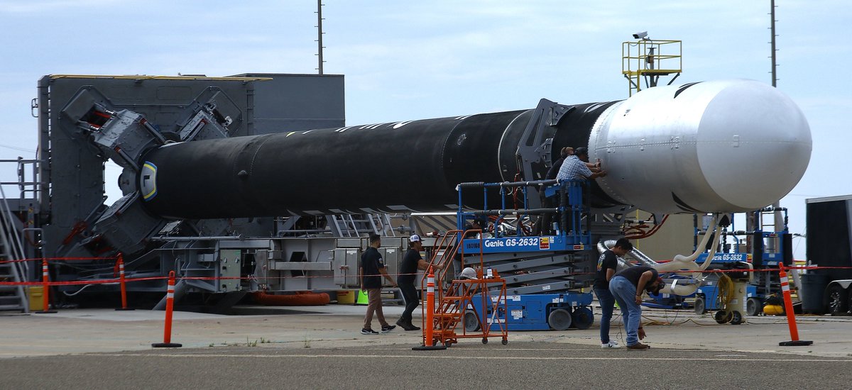 ShorealoneFilms's tweet photo. Preparations are under way at ⁦@SLDelta30⁩ for ⁦@fireflyspace⁩ ’s 2nd launch. The mission named “Into The Black” has a launch window from 3pm PST to 7pm PST tomorrow , Sunday Sept. 11. #Space #Firefly #VSFB #SLD30 #AvGeek 09-10-22 https://t.co/dJ9Vgm3Xno