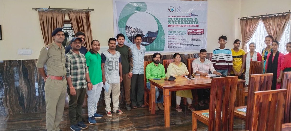 Obb_odisha's tweet photo. Training of Ecoguides and Naturalists of koraput Nature Camp has been conducted by Dr. Prasad Kumar Dash of Odisha Biodiversity board in association with koraput forest division @KoraputDfo @PCCFWL_Odisha @pccfodisha @ecoretreat_ot @dfo_jeypore https://t.co/6r03ZS4vgZ