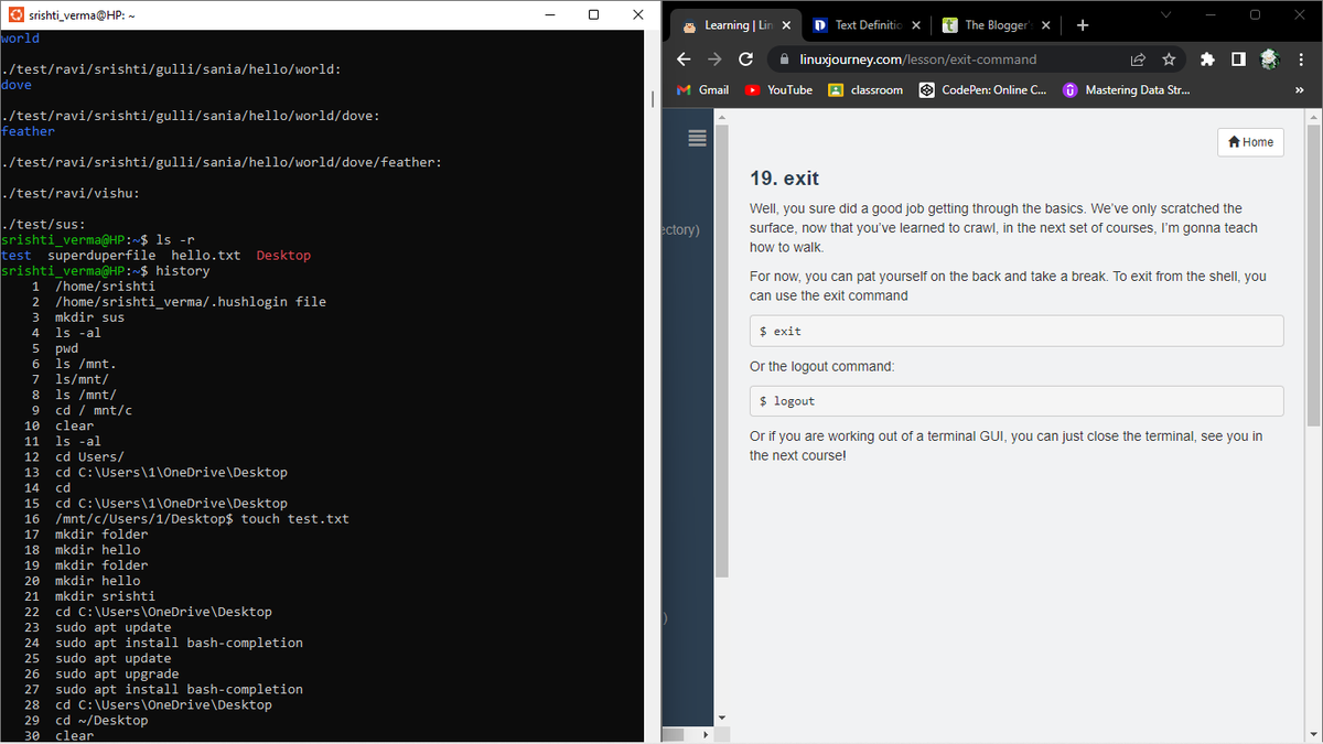 srishtiv424's tweet photo. DAY 1 of #100daysofcode
Started learning Linux:-
- Learnt the fundamental of the command line , navigating files , directories and many other fun stuff
#linuxjourney #DevOps #100daysofcodechallenge https://t.co/keeWsZ3UA6