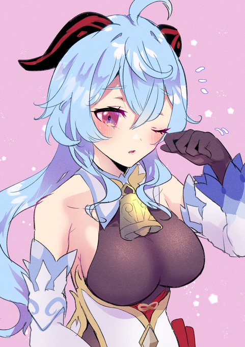 原神のらくがき 甘雨😪 