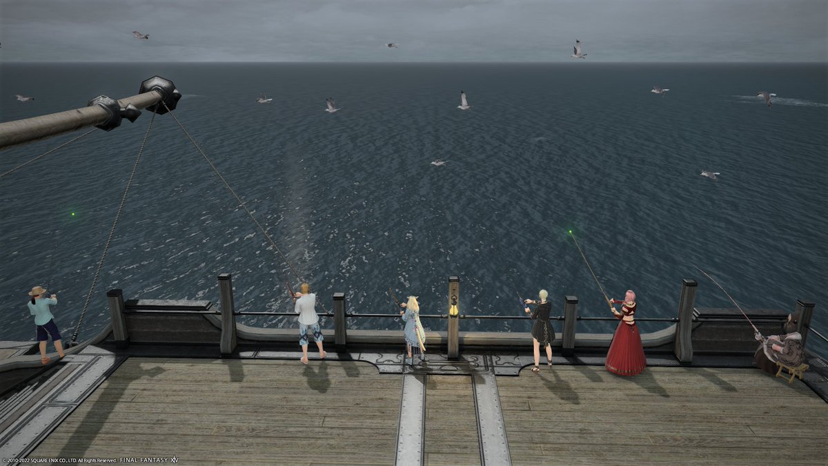 kilala_c_ifrit's tweet photo. #FF14 #FFXIV #FCNI
FC交流会「オーシャンフィッシグ&青魔強化訓練」
FCハウスで新入のかたを紹介いただいたあと、オーシャンフィッシングの時間まで青魔訓練!(私もこうやって手伝っていただいたなぁと思いだします)
海ではカモメやイルカに遭遇!みんなたくさん釣れたかな?1万点越えは難しい~ https://t.co/LIXr3j8W1e
