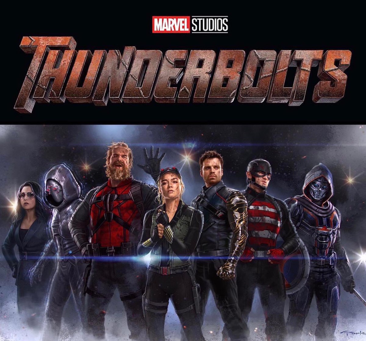 things_marvel's tweet image. ภาพชัด ๆ ของทีม #Thunderbolts

1. Valentina Allegra de Fontaine
2. Ghost
3. Red Guardian
4. Yelena Belova
5. Bucky Barnes/Winter Soldier
6. John Walker/U.S. Agent
7. Taskmaster

ภาพยนตร์มีกำหนดฉาย 26 กรกฎาคม 2024
