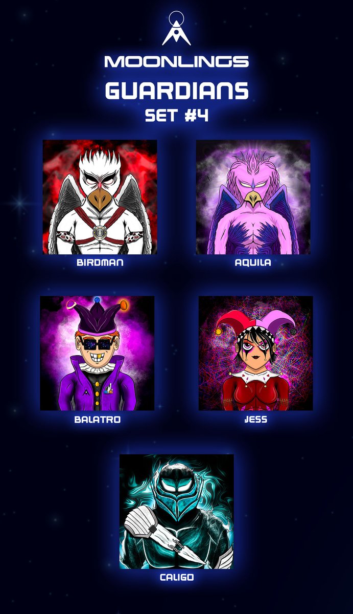 MoonlingsNFT's tweet photo. 🛸The Harvest Moon Guardians have arrived!🛸
@JuicyJama_ knocked it out of the solar system with this set!

Congrats to the winners!✨✨✨ https://t.co/YmrIybRfYu