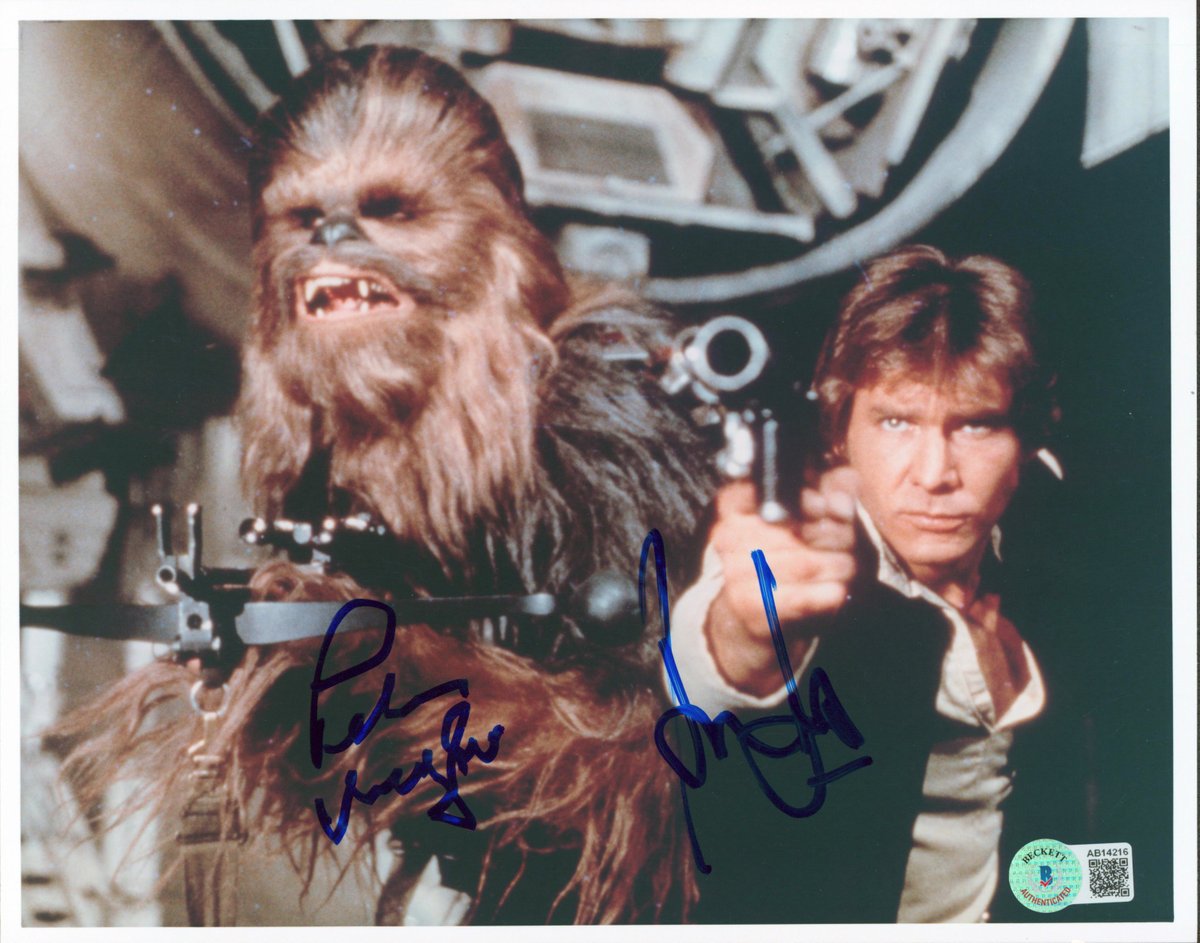 Harrison Ford & Peter Mayhew Star Wars Authentic Signed 8x10 Photo BAS #AB14216 | $2,398.80 | #whodoyoucollect #thehobby #collectingall @HobbyConnector @Sports_Sell @CollectingAll https://t.co/41AdZNFwOe