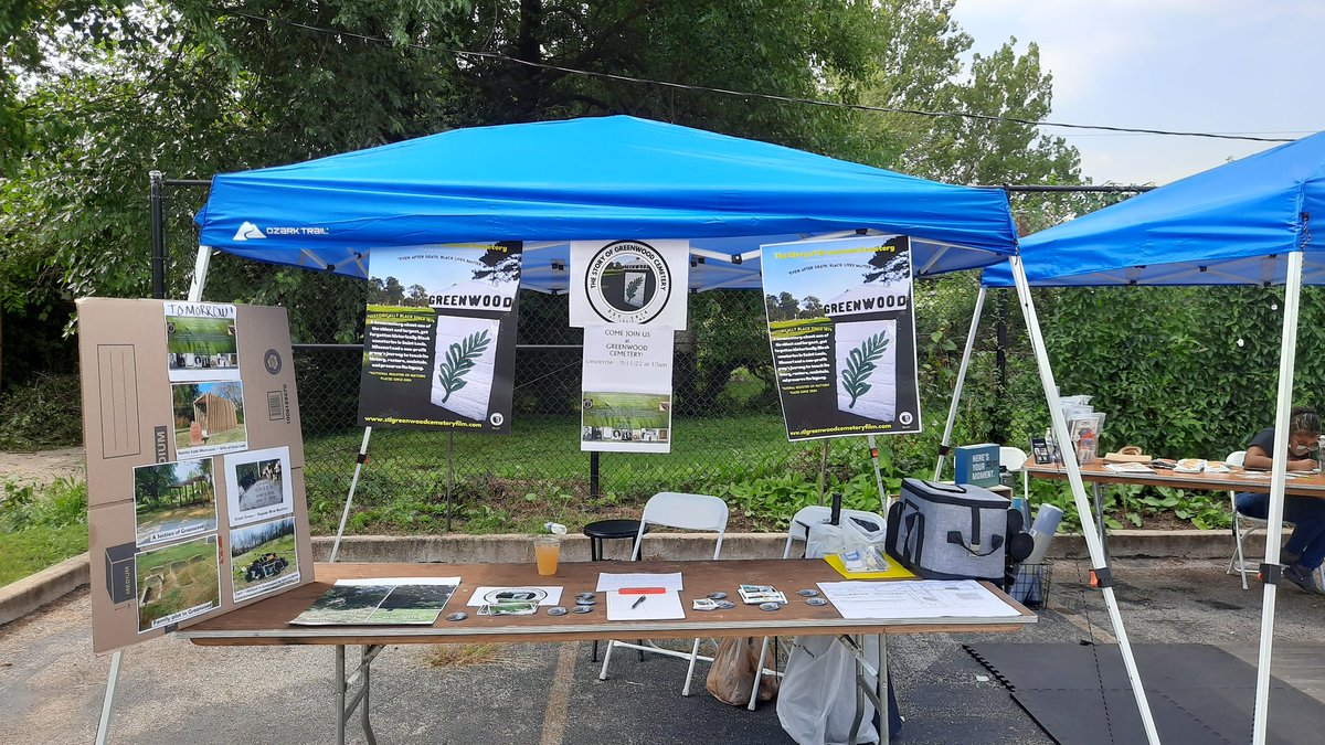 #gcstlfilm booth at the Northside STL Trap Run today!

#greenwoodcemeteryfilm #gcstl #greenwoodcemetery #greenwood #cemetery #saintlouis #stl #missouri #historicallyblack #history #blackhistory #americanhistory #blackcemetery #blacklivesmatter #documentary #indiefilm #shortfilm