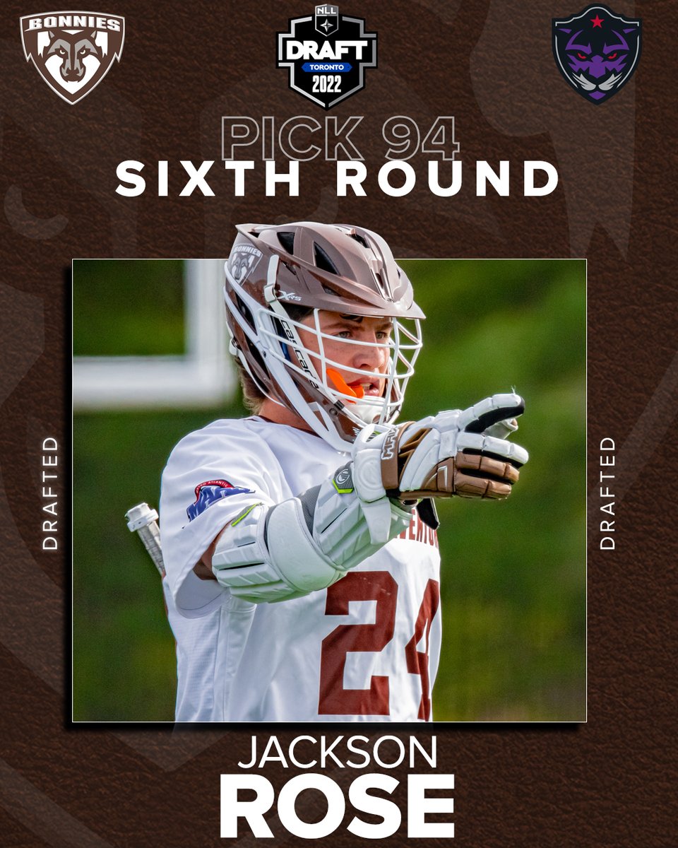 BonniesMLAX's tweet photo. Jackson Rose ➡️ @PantherCityLax 

Congrats to the Bona's graduate and last year's MAAC leader in goals hearing his name called on draft day!

#Bonnies || #NLLDraft https://t.co/GKPevgMcCT