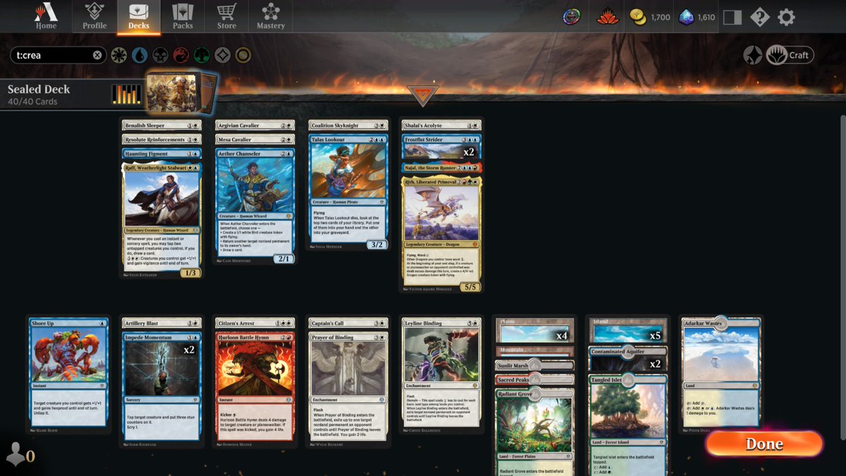 TeamMarieMarie1's tweet photo. Les Maries sont toujours parmi vous. Il aura fallu s'y prendre par 3 fois, 0-2, 3-2 puis 6-0. #MtG #MTGDominaria  #mtgdominariaunited #MTGArena #MTGA https://t.co/DElqt1eWSU