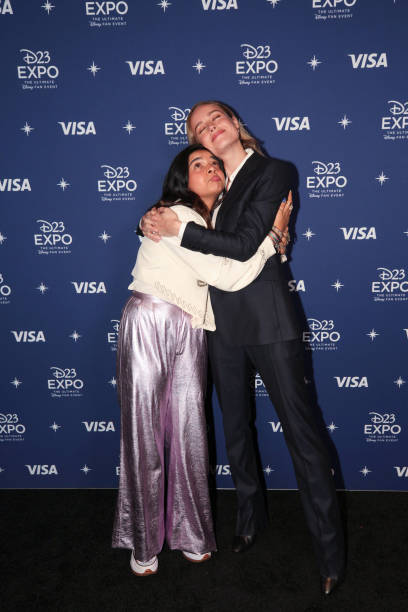 brielarsoncom's tweet photo. 📸 Brie Larson and Iman Vellani at  D23 Expo 2022 (September 10, 2022) https://t.co/1cseQmb7ot