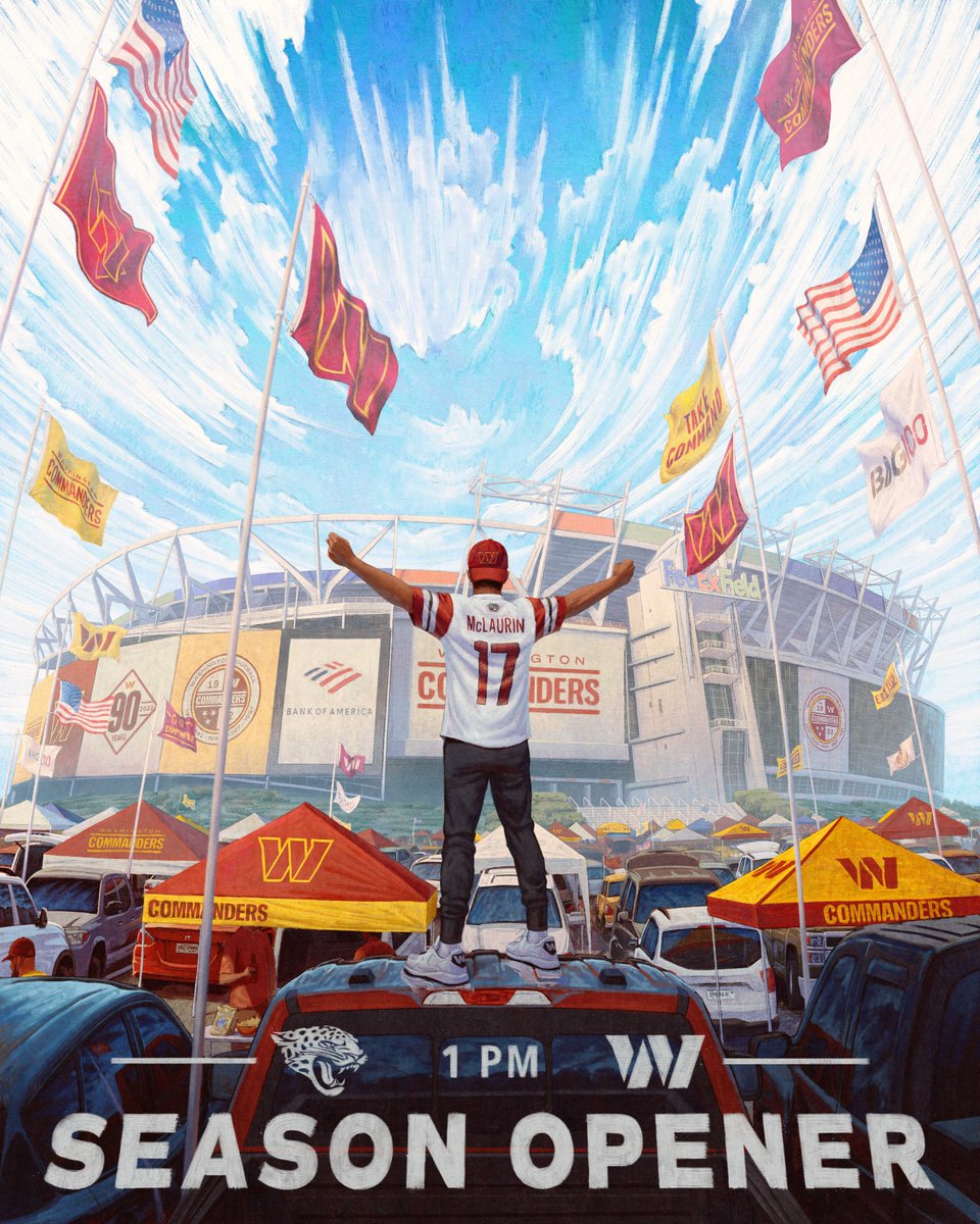 Commanders's tweet photo. Hello, gameday 😍

@BIG100Radio | @GrantGruenhaupt https://t.co/aBbtMgz7cS