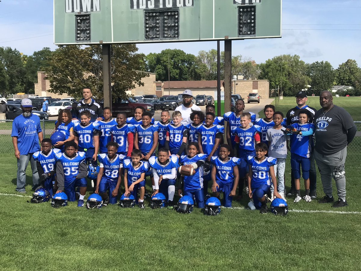 Falcons Football first win for the season opener.