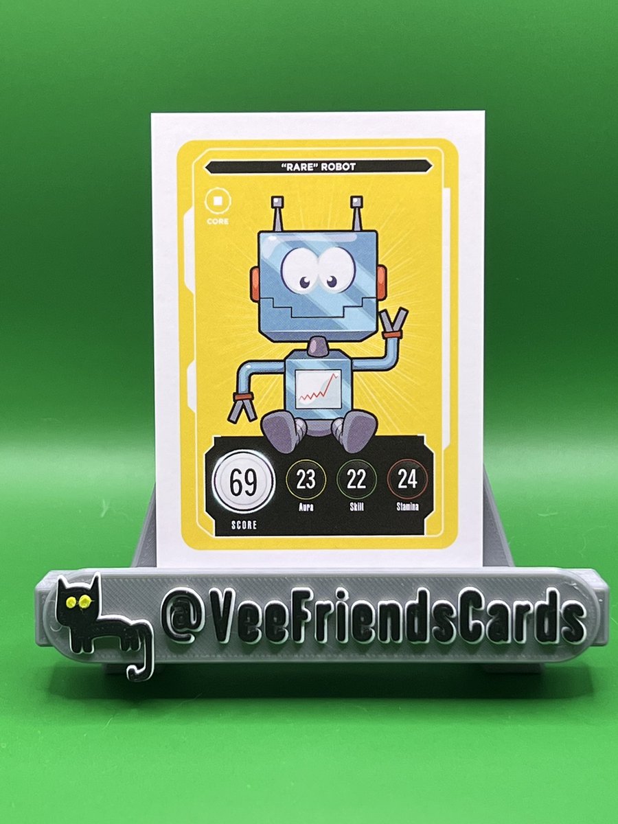 🤖1,000 followers GIVEAWAY! Thank you to all the <a href="/veefriends/">VeeFriends</a> community members that give me a few seconds of your day. Looking forward to meeting more of you. To celebrate I’m giving away a super hard to find Rare Robot Series 2 card. All you need to do is RT and like to enter.