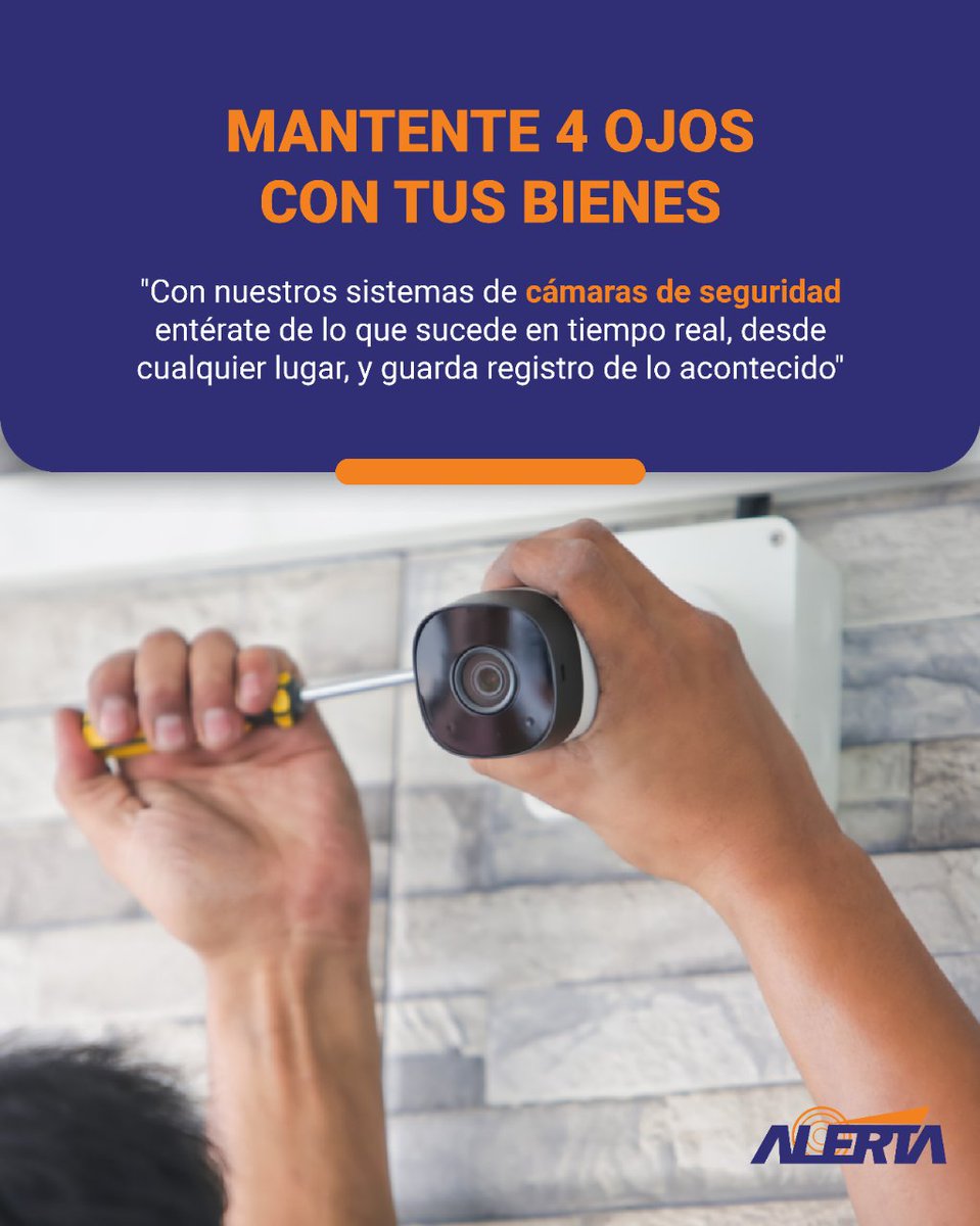 AlertaSRL's tweet photo. Sabemos que no siempre puedes estar al tanto de las cosas que más te interesan, pero con nuestros Sistemas de Cámaras de Seguridad puedes estar al tanto de lo que sucede en tu hogar o negocio.

#mantentealerta #sistemadeseguridad https://t.co/JxPL0ZdRSi