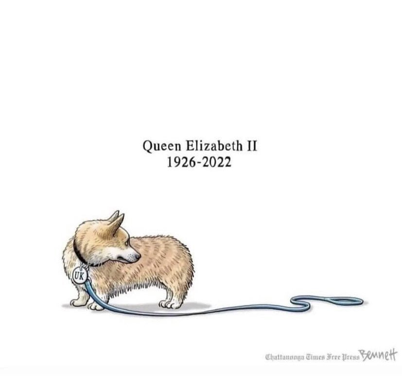 masato_jones's tweet photo. This is most amazing tribute to Queen Elizabeth from @TimesFreePress the artist/cartoonist signed Bennett https://t.co/yr6v1mSl5H