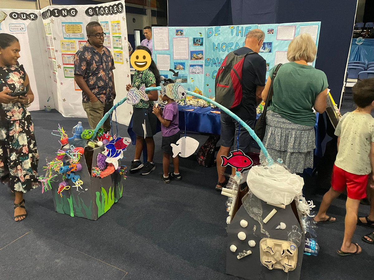 DanseyRenee's tweet photo. A fantastic #pypexhibition guided by @teachlai @JanaKay_FJ The students were amazing and were confidently able to inquire into their passions! #pyp #ib #issfj #pyp6 https://t.co/hh3BrgfeL0