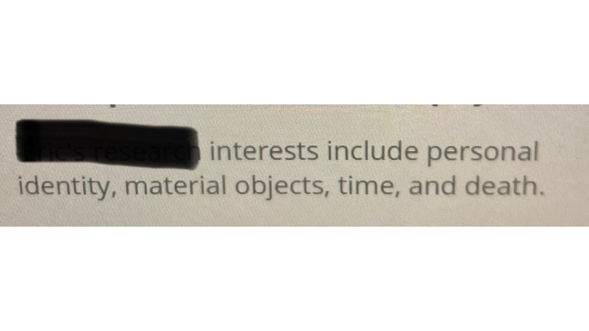 No one:
Philosophers:
