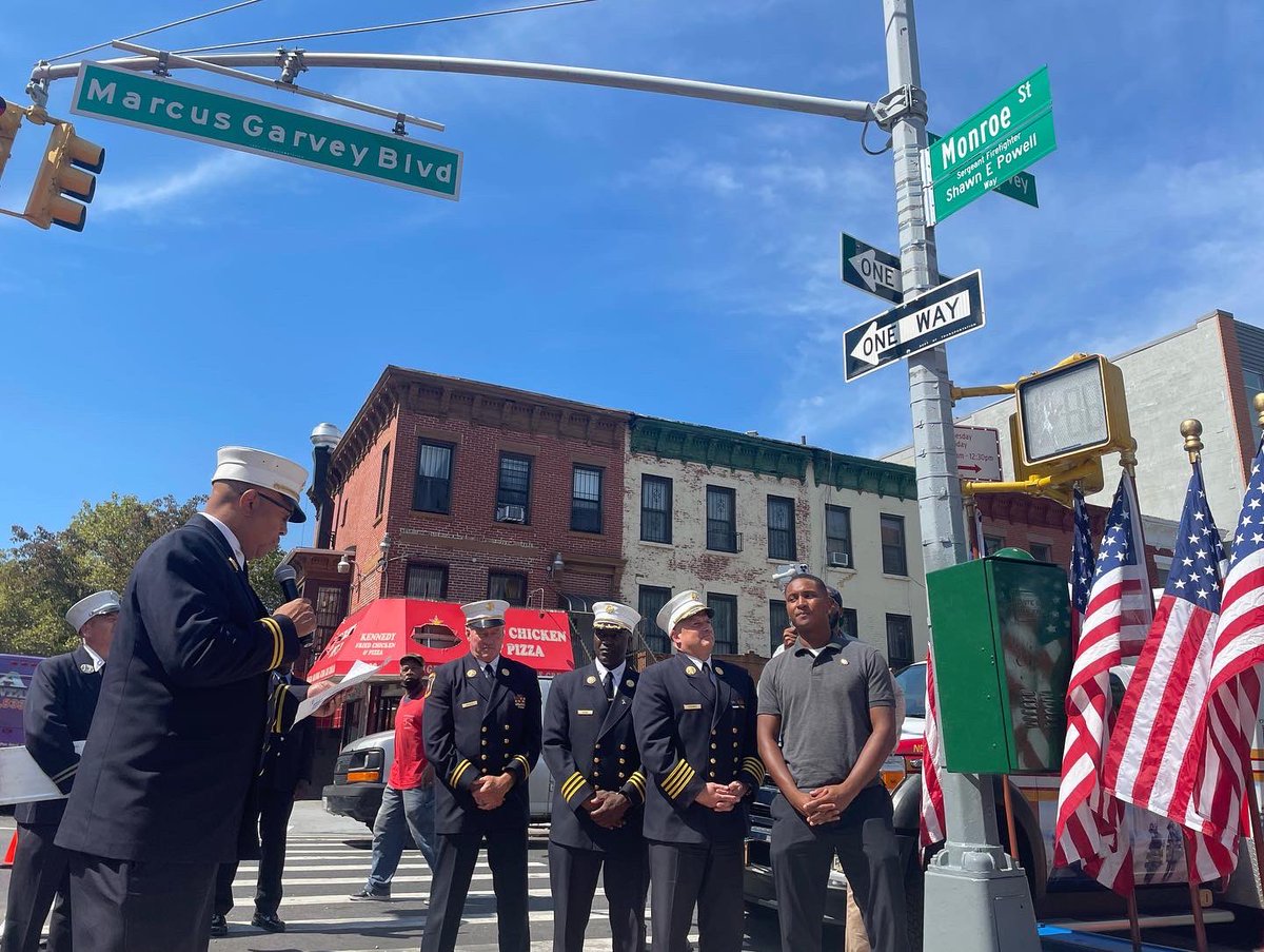 FDNY on Twitter "Today, the FDNY held a street naming ceremony in