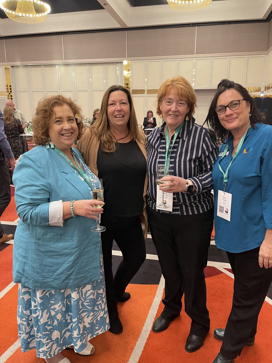 ACSSOTWEETS's tweet photo. Former ACSSO Vice President, Shelley Hughes and WACSSO President, Pania Turner join ACSSO President Sharron Healy and CEO Di Giblin AM at the WACSSO Annual Conference Reception last night https://t.co/jGBvvavwEX