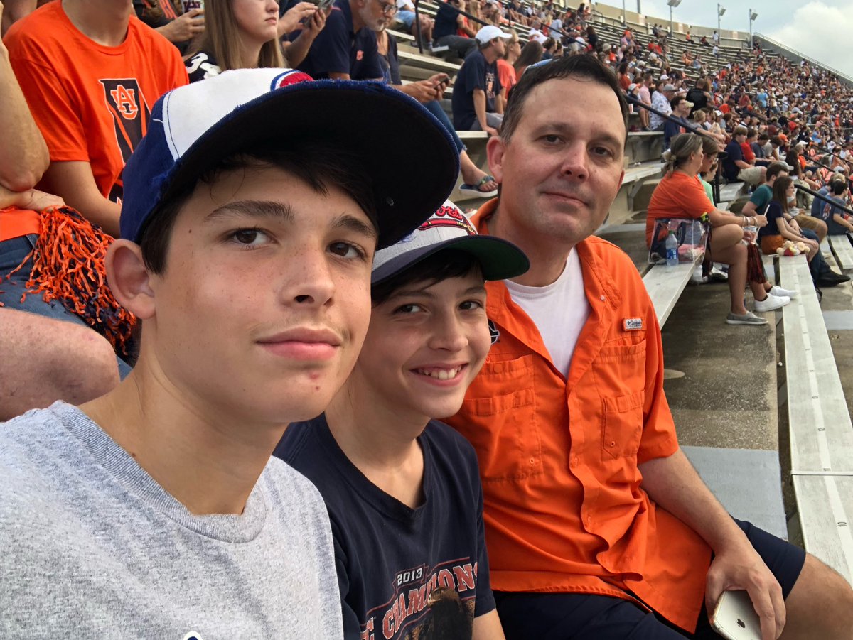 bnewby's tweet photo. Football with the boys #WarEagle https://t.co/f6Psx142lt
