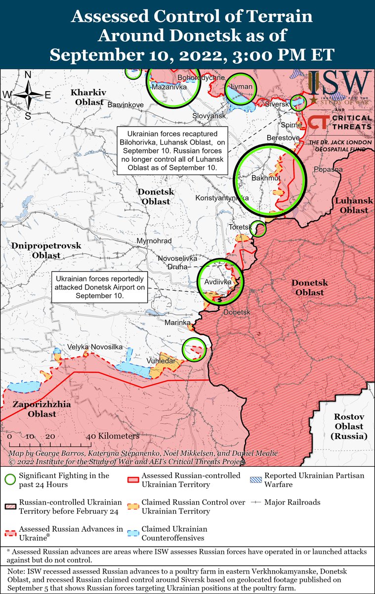 TheStudyofWar's tweet photo. Here are today's control-of-terrain maps of #Russia's invasion of #Ukraine from @TheStudyofWar and @criticalthreats.

Click here to see our interactive map: https://t.co/8RN8PxUABa https://t.co/eTmqtMIXYz