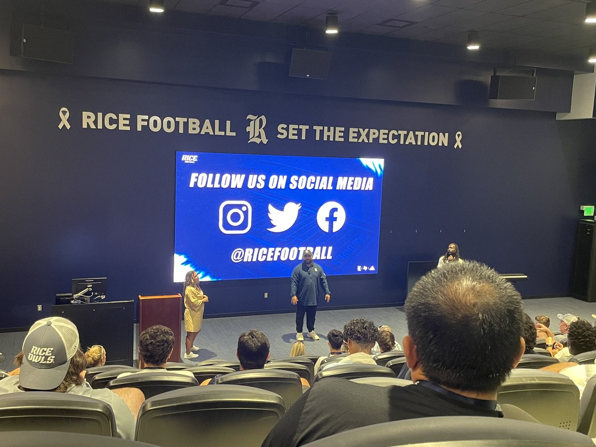 CHighFB's tweet photo. Appreciate @RiceFootball for the hospitality this evening. Settling in for a great game!
In season & off season, we’re going to expose our🏈players to the next level!
#NextLevelRangers #RecruitTheRangers #LetsRide #RangerPride #HWPO #ChasingElite https://t.co/FMfJd3NDkl