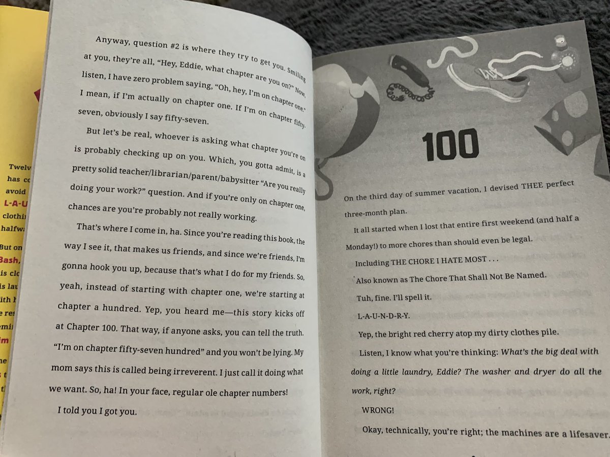LitCoachSonya's tweet photo. Day 10: I started a new book in between football games today. 3 things I like about “It’s The End of the World and I’m in My Bathing Suit” by Justin A. Reynolds already:
1. name and voice of the main character 2. the book dedication 3. It starts on chapter 100. #Read30for30 https://t.co/G3pqVPqzMb