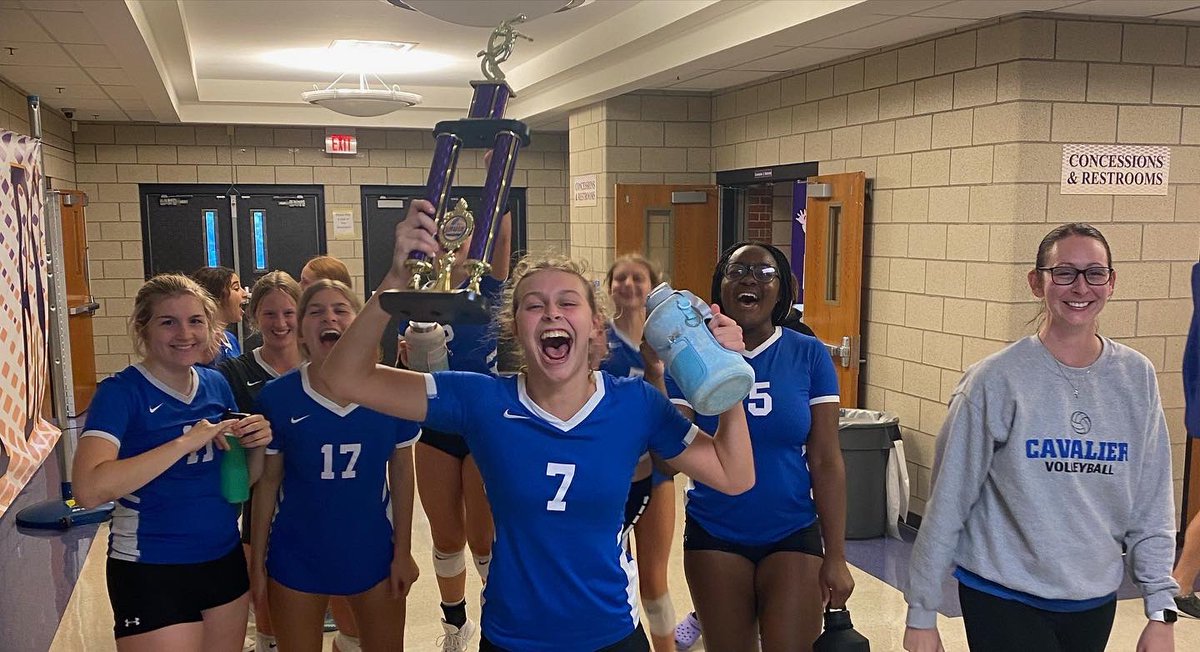 CapCityCavsVB's tweet photo. That’s a 3rd place finish for your Cavs today!!! First time in school history we have come home with Hardware…make some room in the trophy case CC!!! #ALLOUT #TakeControl #CC4L https://t.co/zjP4bE53bA