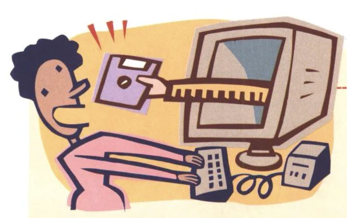 a good  80s + 90s PC World magazine illustrations 