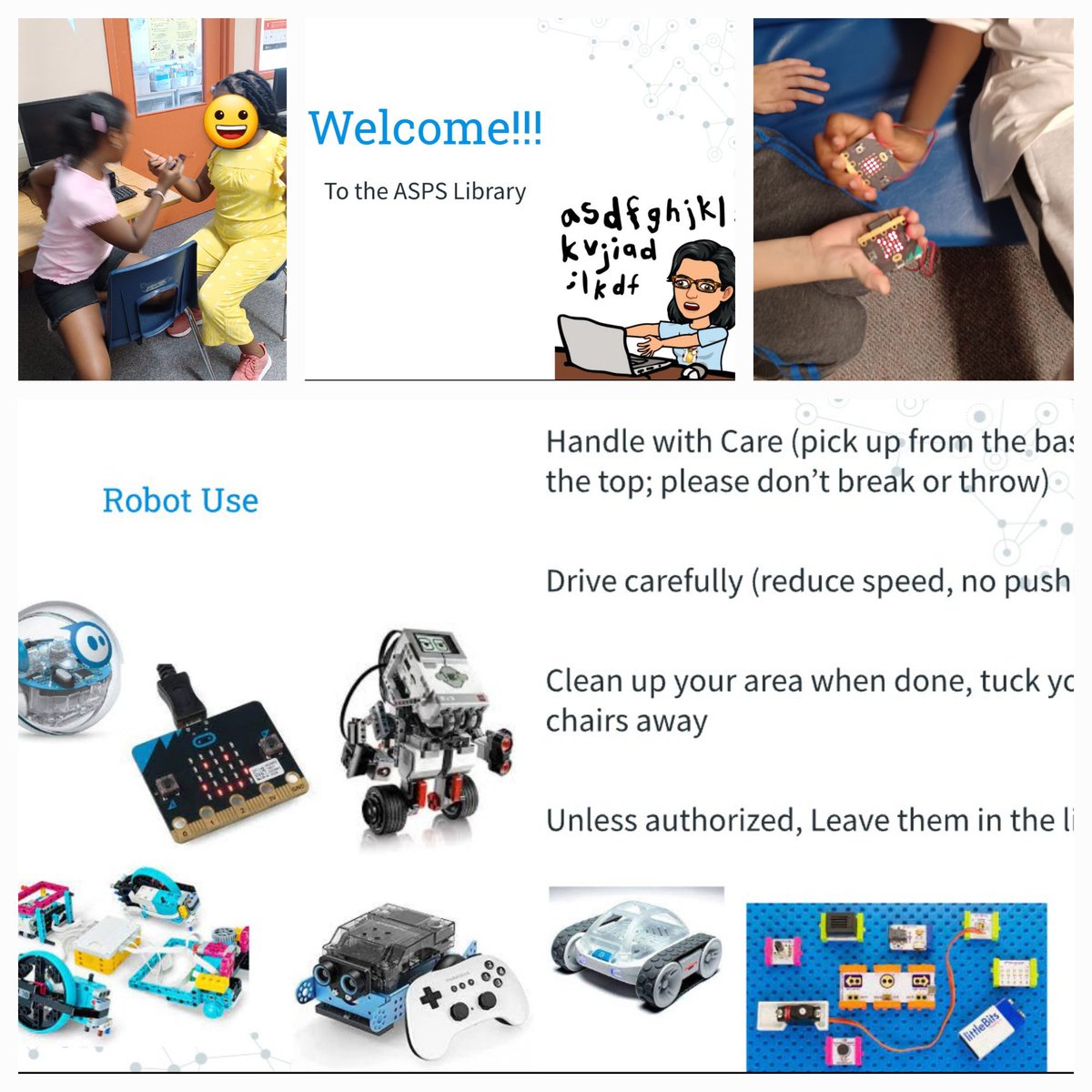 We have to start with expectations when at the <a href="/ASPS_TDSB/">Alexander Stirling</a> library... doesn't mean we can't have fun! First 2 sessions included an escape room (w/ prizes!!), creating our own bookmarks (to be laminated!!), <a href="/microbit_edu/">Micro:bit Educational Foundation</a> rock paper scissors, and plickers <a href="/LC3_TDSB/">TDSB LC3</a>